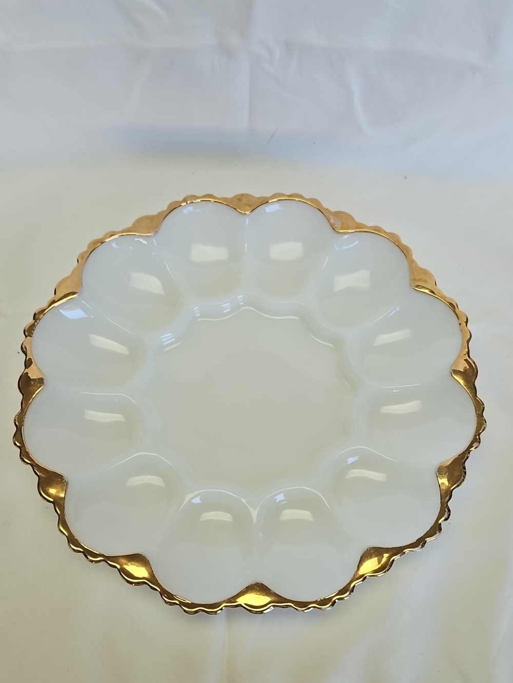 Vintage Anchor Hocking Fire King Devilled Egg/Relish Tray
